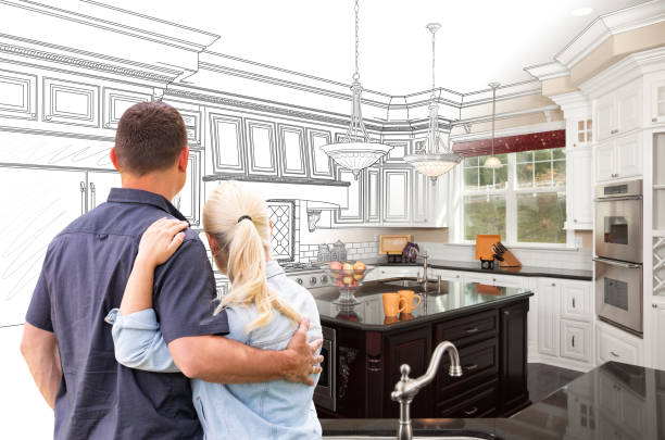 Custom kitchen cabinets installed in a Beverly home